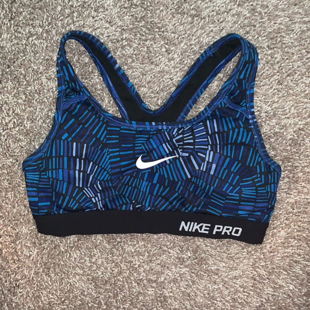 💙 Blue Nike Pro Sorts Bra 💙